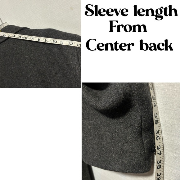 Vtg royal coachman Thinsulate 3M 3 button charcoal gray coat wool blend 56R - Picture 10 of 14